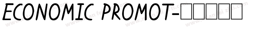 ECONOMIC PROMOT字体转换